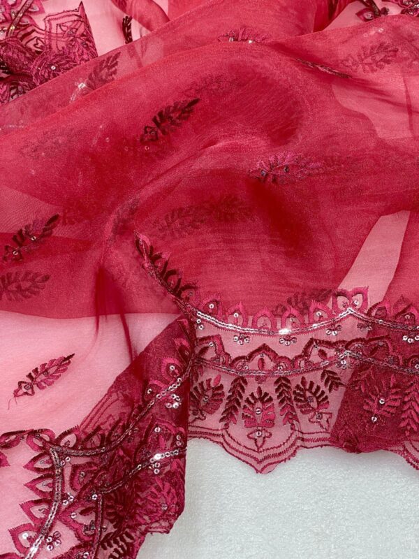 Soft Premium organza Silk Saree - Image 9