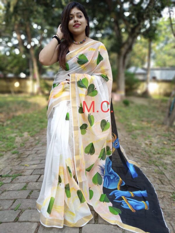 Kerala Cotton Saree - Image 20