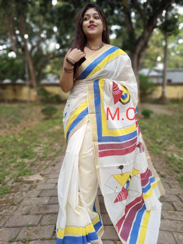 Kerala Cotton Saree - Image 6