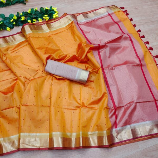 Tussar Silk Saree - Image 11